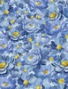 Wilmington Prints Blossom Blues Packed Flowers Blue