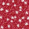 P&B Textiles Joyful Holiday Floral Toss Red