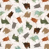 Studio E Fabrics Highlander Cow Silhouette Toss Multi