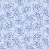 Benartex All About Daisies Dancing Scroll Light Blue