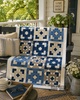 Patchwork Blue True North Free Quilt Pattern