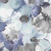 Maywood Studio Flower Wash 108 Inch Wide Backing Fabric Navy/Grey