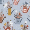 Moda Blossoms and Blooms Watering Cans Powder Blue