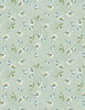Wilmington Prints Blushing Meadow Floral Toss Green