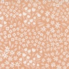 Moda Blossoms and Blooms Small Flowers Peach