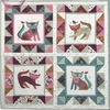Stitch Cats Quartet Free Quilt Pattern