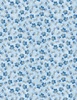 Wilmington Prints Blue Harmony Small Floral All Over Light Blue