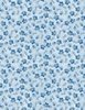 Wilmington Prints Blue Harmony Small Floral All Over Light Blue