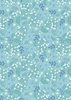 Lewis and Irene Fabrics A Winter's Moon Frosted Foliage Light Aqua with Pearl