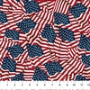 Northcott Stonehenge Stars and Stripes 13 Waving Flags Navy/Multi