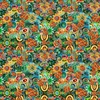 QT Fabrics Skullduggery Floral Geo Green