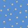 Andover Fabrics Flutter Daisies Blue