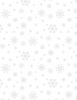 Wilmington Prints Essentials Stocking Stuffers II Snowflakes All Over White on White