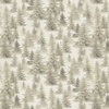 Clothworks Snow Mountain Trees Taupe