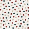 P&B Textiles Farmhouse Americana Tossed Farmhouse Stars Cream