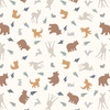 Studio E Fabrics Find Your Path Tossed Animals Cream/Multi