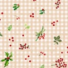 Maywood Studio Winter Wreaths Gingham Greens Cream