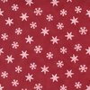 Moda Holly Berry Tree Farm Tossed Snowflakes Berry Red