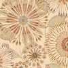 Henry Glass Flora Dora 108 Inch Wide Backing Fabric Floral Medallions Natural