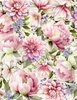 Wilmington Prints Fleur Amour 108 Inch Wide Backing Fabric Packed Florals Cream