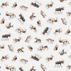 Henry Glass Woodland Whispers Tossed Animals Light Gray