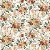 P&B Textiles Floral Chic Floral with Linear Leaves Multi