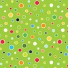 Benartex Rainforest Glow Glowing Dots Lime Green
