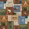 Clothworks Lake and Lodge Signs Multi