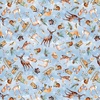 Benartex Woodland Wonderland Animals Light Blue