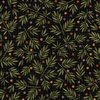 Maywood Studio Autumn Harvest Flannel Leaves and Berries Black