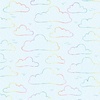 P&B Textiles Whiskerville Floating Clouds Light Teal