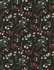 Wilmington Prints Peach Whispers Small Flower Toss Black