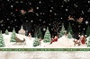 P&B Textiles Believe Santa's Scenic Double Border