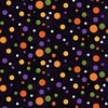 Blank Quilting Spooky Aura Polka Dots Black