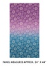 Benartex Wishflower Panel Ombre Purple/Blue