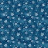 Studio E Fabrics Cold Winter Morning Snowflake Toss Dark Blue