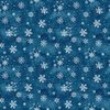 Studio E Fabrics Cold Winter Morning Snowflake Toss Dark Blue
