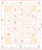 Maywood Studio Little Chicks Flannel Alphabet Panel Pink