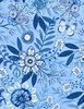Wilmington Prints Blooming Blue Large Floral All Over Medium Blue