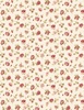 Wilmington Prints Crimson Majesty Trailing Floral Cream