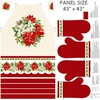 Northcott Holiday Joy Apron Panel Cream/Multi