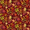 Studio E Fabrics Autumn Fields Autumn Leaves Burgundy