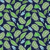 Benartex Rainforest Glow Tropical Leaves Navy
