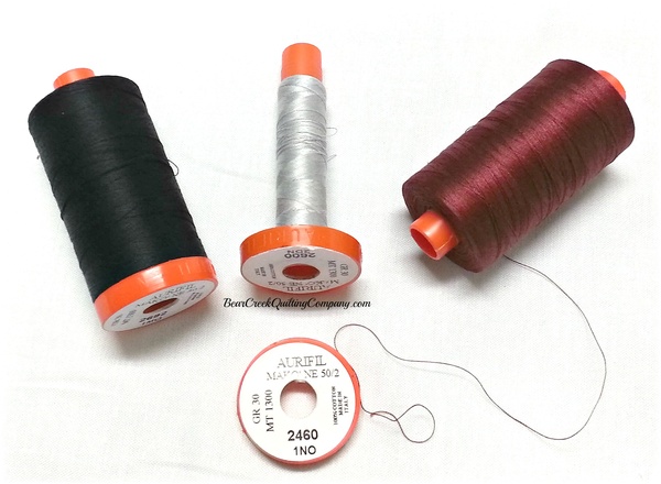 Aurifil 50 wt Cotton Thread - Large Orange Spool - 2405