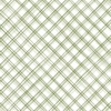 P&B Textiles Country Poetry Hand Drawn Gingham White/Green