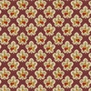 Henry Glass Love Struck Leafy Blossoms Plum