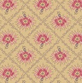 Andover Fabrics Wildflower Cottage Trellis Buttercup