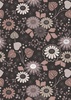 Lewis and Irene Fabrics Wide Widths 108 Inch Wide Backing Fabric Floral Dark Earth