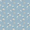 Riley Blake Designs Blue Escape Coastal Shell Toss Blue