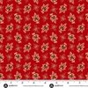 Andover Fabrics Carolina Falling Fleur Red